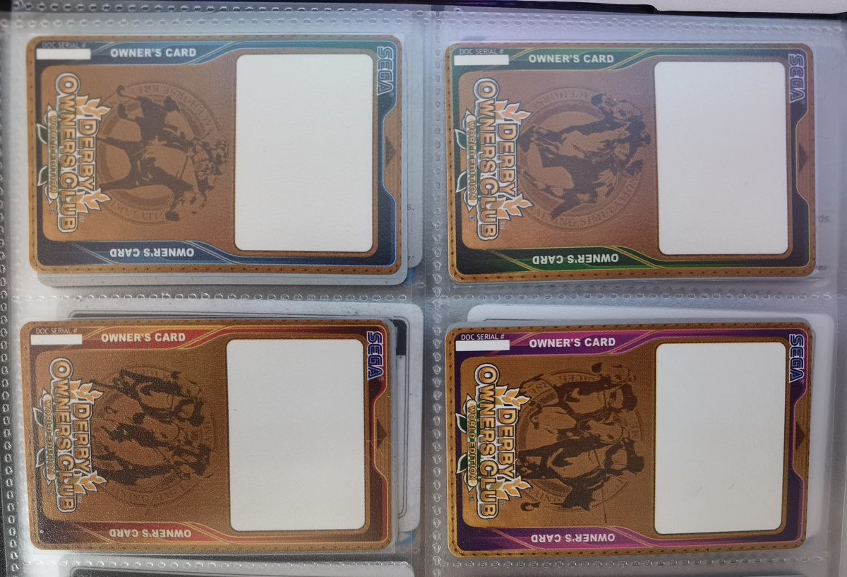 7Ten's tweet photo. Thanks to @AmetDj I own a #JoJosBizzareAdventure Last Survivor limited #Banapassport , set of #SEGA's #HorseOwnersDerby international cards, #WanganMidnight 5DX and #Pokemon #Darkrai + #Mewtwo. Pokémon arcade cards are sleeper buys - Market overlooked by collectors... https://t.co/4cHCMtuaDe