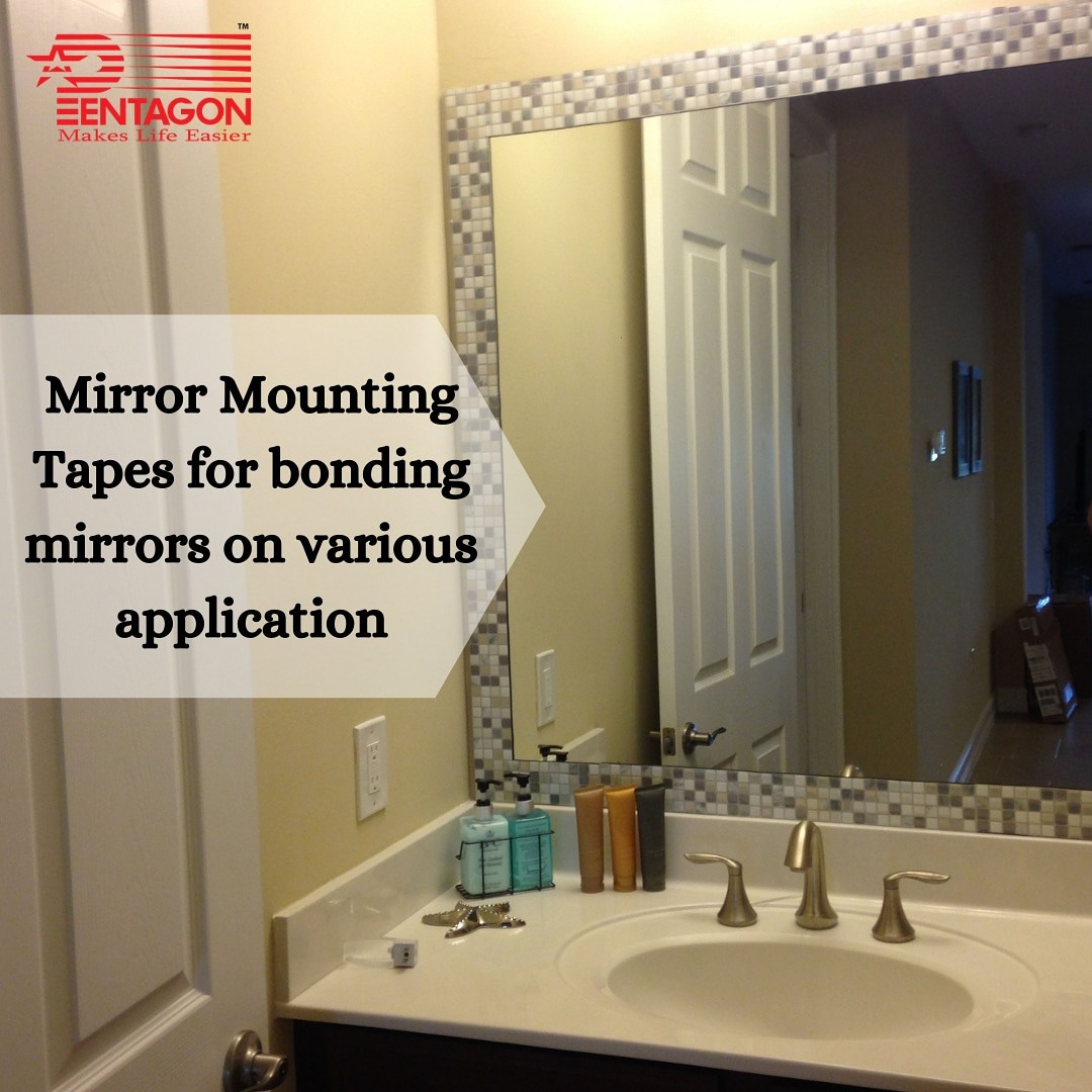 pentagontape's tweet photo. Now your hammer and nails can indeed take some rest as we have Mirror Mounting tapes which are easy to use and ensures a stronger bond without a need of permanently damaging your surfaces. 

#mirrormountain #tapesolutions #products #bowtapes #surfaces #Pentagon https://t.co/v8gd0aLosy