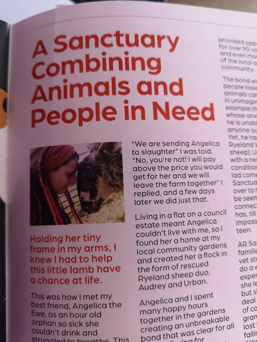 RainbowFlock's tweet photo. We are in the print again! Check us out in the Spring 2021 @MyHandyGuide ππ
#Norwich #norfolk #media #spring #nonprofit #sheep #rainbowflock #interview #Springcleaning #feelgood #wellbeing #humananimalbond #angelicasrainbow https://t.co/DdfHNgmyU1
