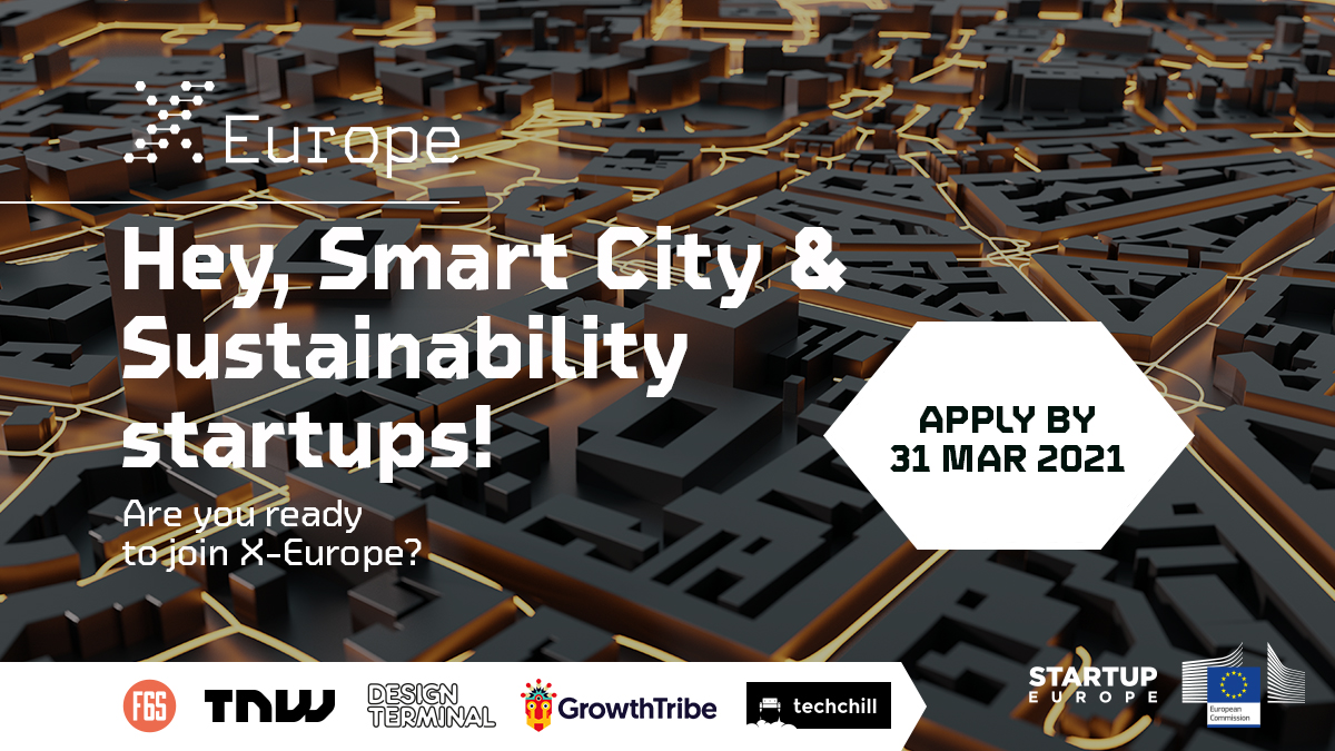 1️⃣  day left for #SmartCities &amp; #Sustainability applications! Didn't you apply yet? Let's make the world a better place together 🌍  Click on bit.ly/startups_cohor… by 31/03 at 5pm CET to develop your #deeptech idea &amp; #growyourbusiness w/ <a href="/xeuropeproject/">X-Europe</a> #accelerator programme.