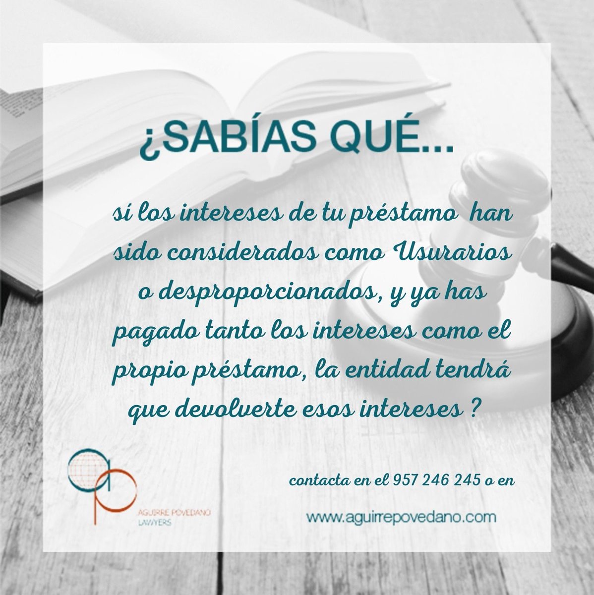#aguirrepovedanoabogados #usura #intereses #abusividad #reclamaciones #lawyers #córdoba #lamejorbatallaeslaquenoselibra