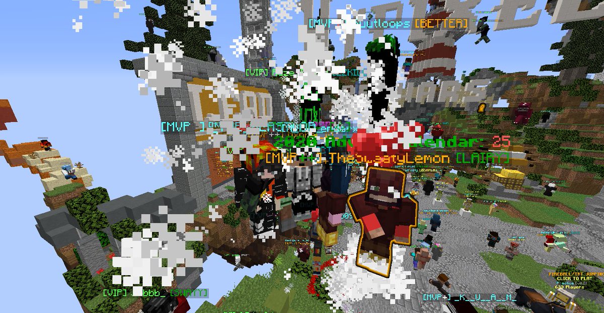 JohnPaulInsoZ's tweet photo. Had fun on my first day with YT Rank in Minecraft Hypixel. https://t.co/cumFyPaP3h