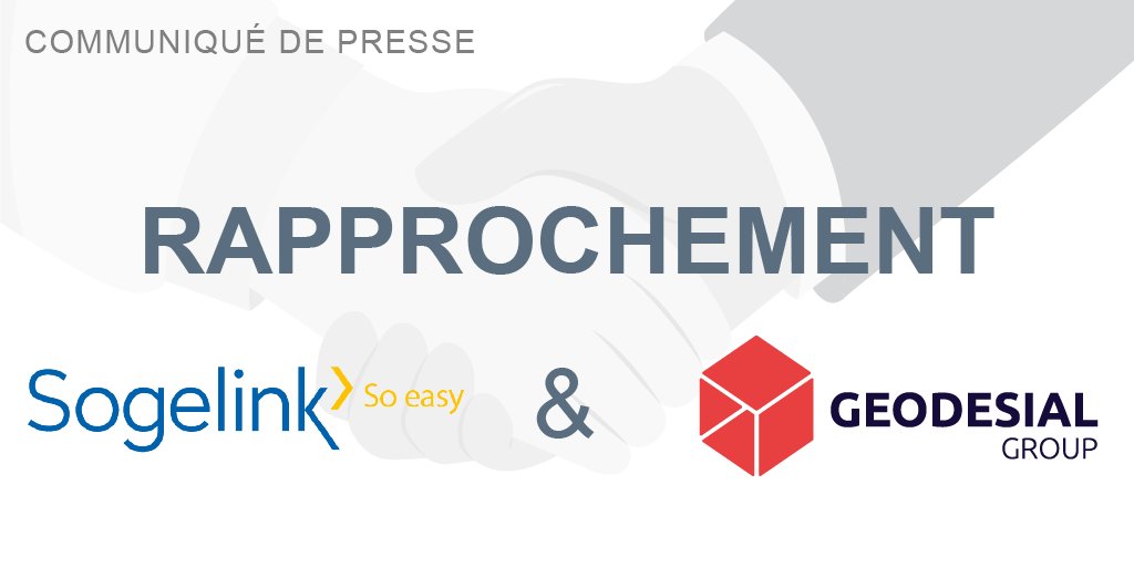Sogelink et Geodesial Group, acteur majeur de la géomatique et de l'aménagement urbain fusionnent pour créer le nouveau leader de la Construction Tech en Europe👉bit.ly/3wdRzp2

#construction #fusion #BTP