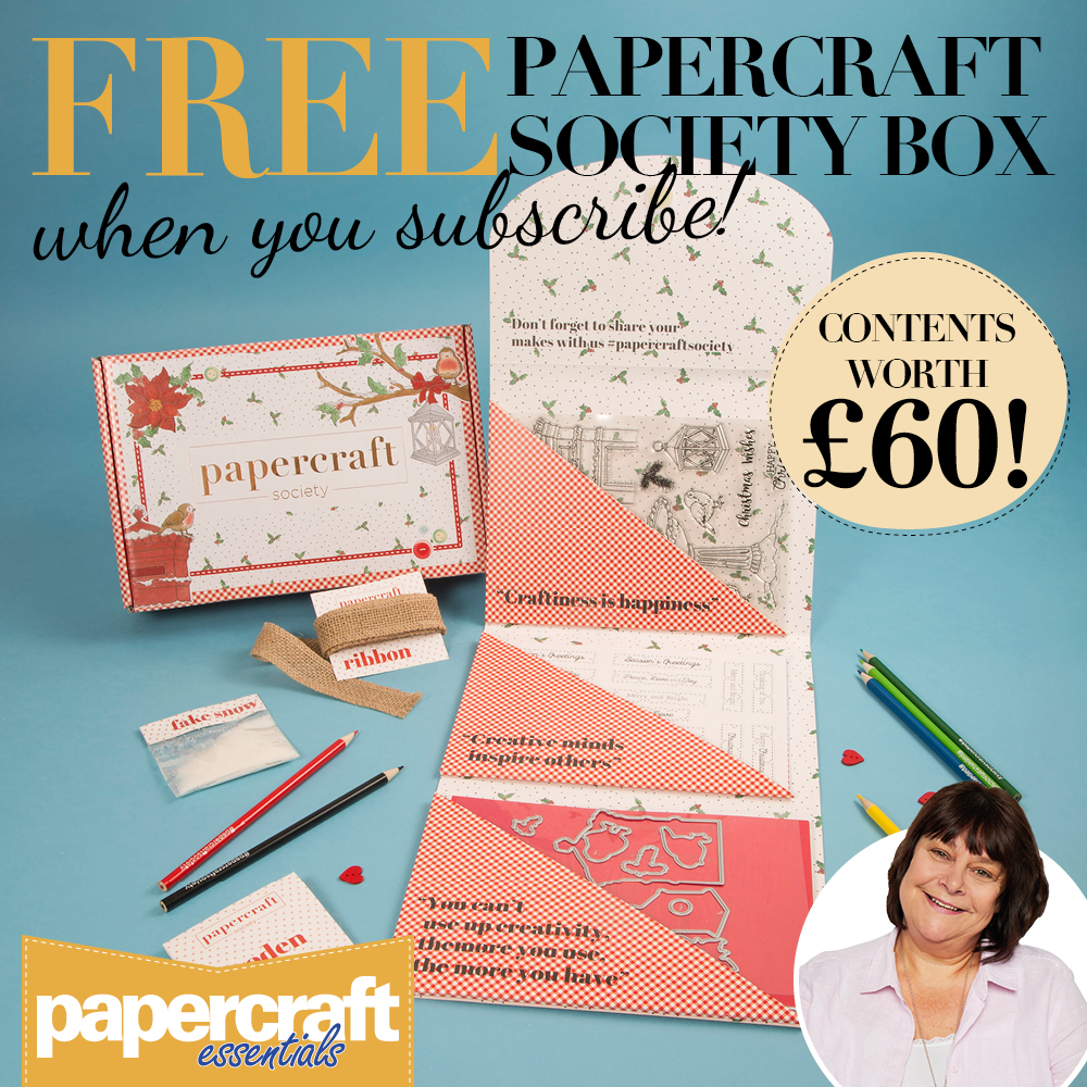 Subscribe to Papercraft Essentials magazine today and receive a FREE Papercraft Society box worth £60!
Check it out here: bit.ly/3vPhseK
Learn new techniques, see the latest trends and make stunning cards with every single issue of Papercraft Essentials.