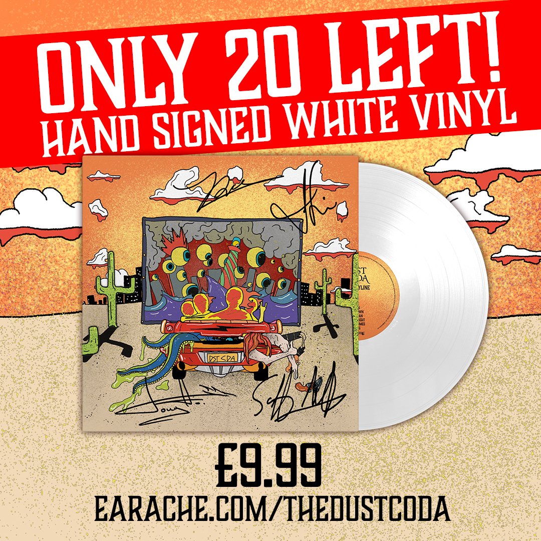 EaracheRecords's tweet photo. HUGE PRICE DROP! 🚨

@TheDustCoda's new album Mojo Skyline on white vinyl is currently sitting at an absolute steal price of £9.99!⚡️

All hand-signed by the whole band and nearly sold out!👀
https://t.co/Og80xAKRyx https://t.co/eVJhe4bTFG