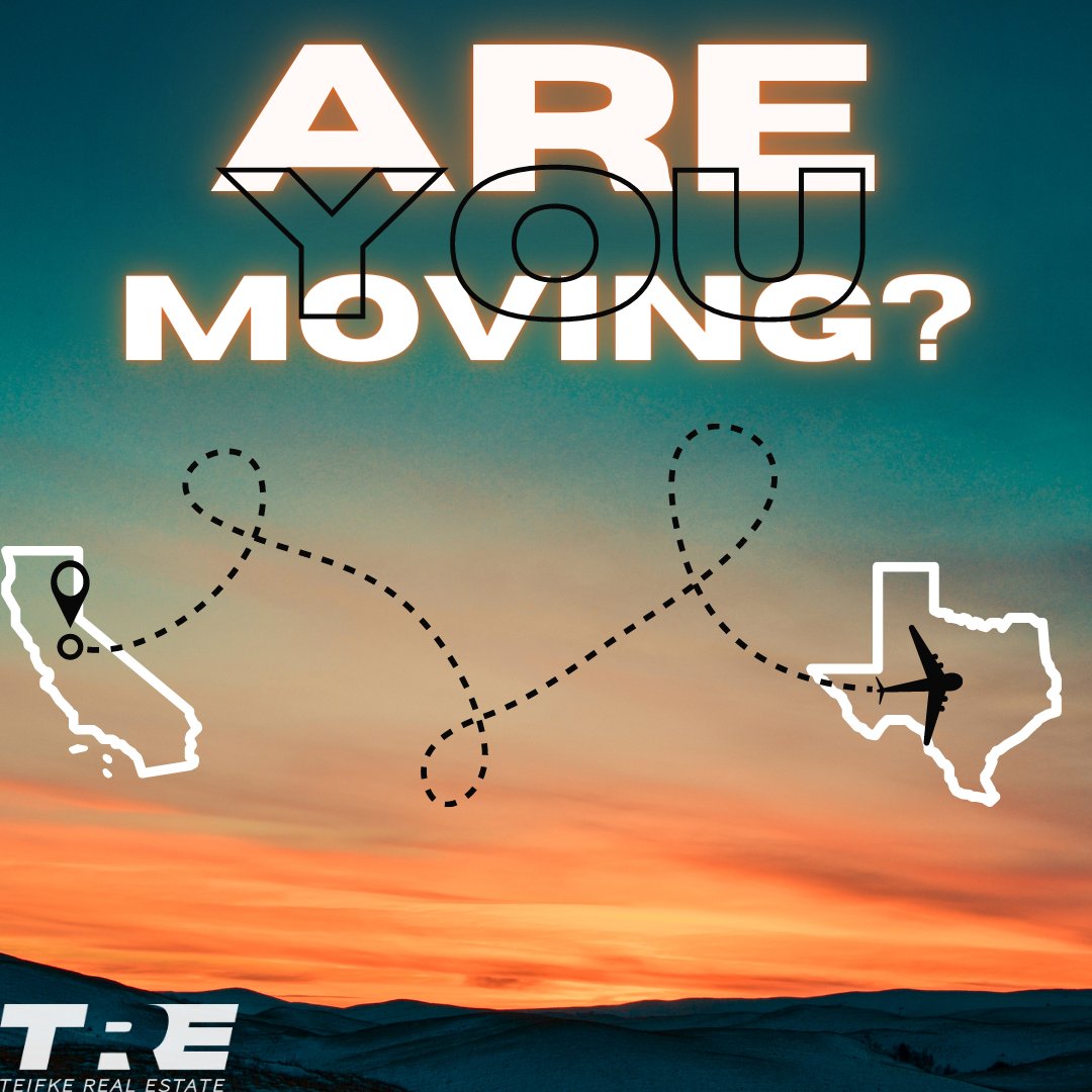 It's no surprise that people from California are moving to Texas. 
We welcome EVERYONE to our beloved city! 
#opportunitycity #relocating #californiatotexas #tre #teifkerealestate