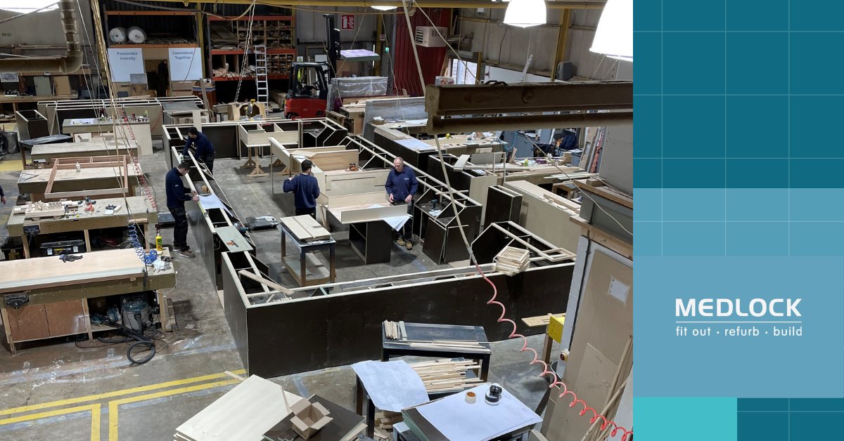 MedlockFRB's tweet photo. Work continues at pace in our Bespoke Joinery Workshop as we manufacture the bar for the historic Southport Market for @seftoncouncil. Take a look at our latest image as we continue to manufacture to the highest of standards. #WeAreMedlock #Fitout #Refurb #Build https://t.co/S3Cw5vxVj3