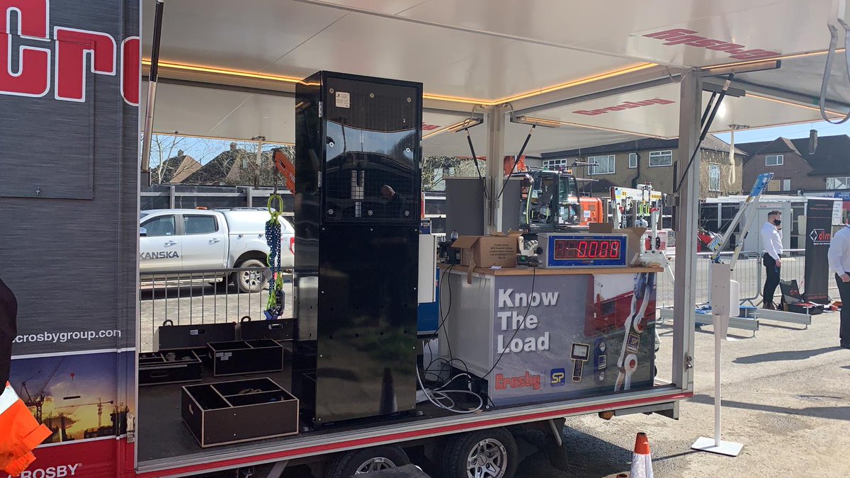 thecrosbygroup's tweet photo. Ashley Hall, Sales Manager, is in London today with The Crosby Groups Safety Tour Trailer, supporting Rope and Sling Specialists with HS2 Close Calls Safety Innovation Day.
#safetytour #thecrosbygroup #rigcrosby #knowtheload https://t.co/FyozKgQRtY
