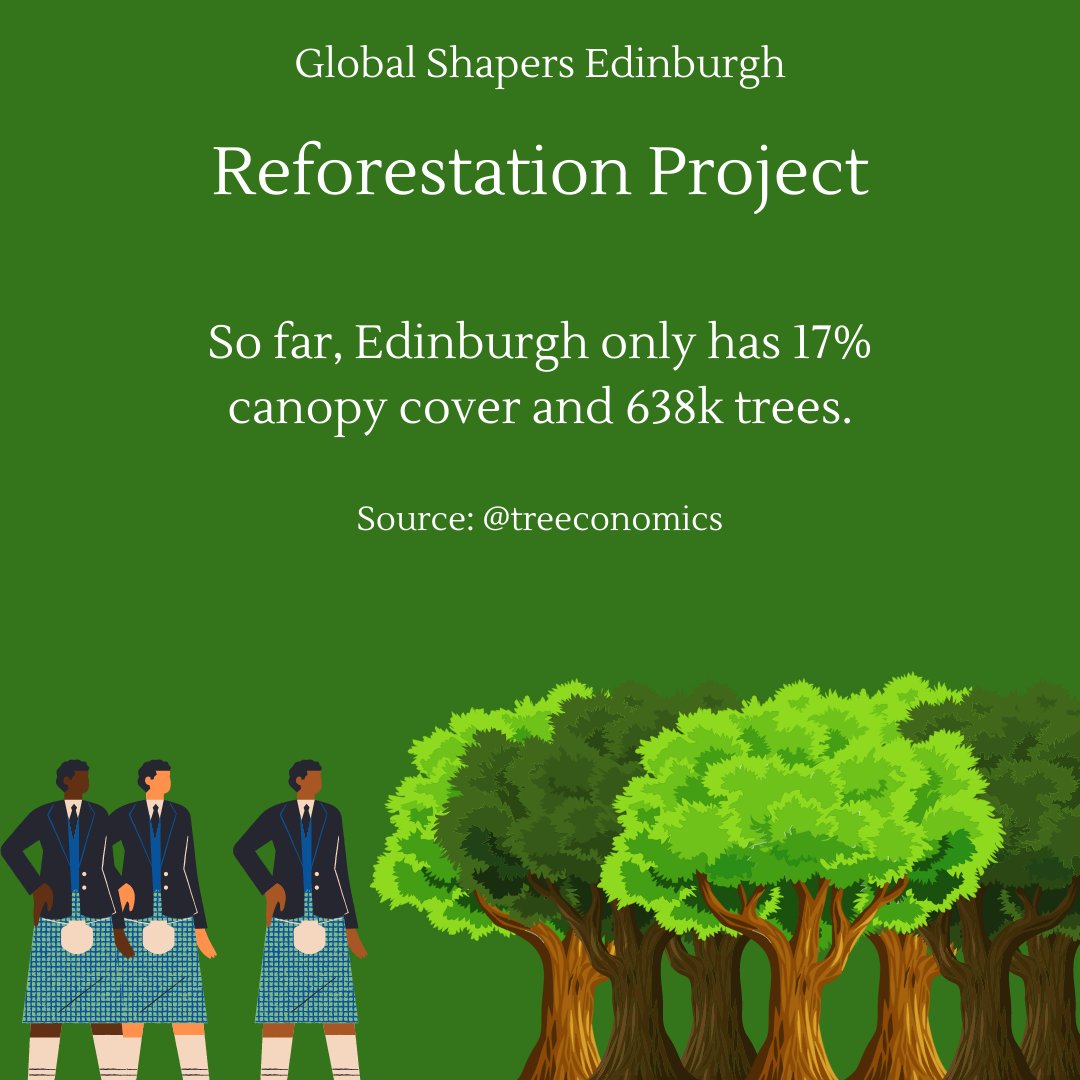 GSEdinburgh's tweet photo. In our Reforestation Project, we are looking into how we can provide incentives to welcome more trees in #edinburgh and beyond. 

“This is a green world, with animals comparatively few and small, and dependent on the leaves. By leaves we live.” - Patrick Geddes https://t.co/7a7juNJaZO