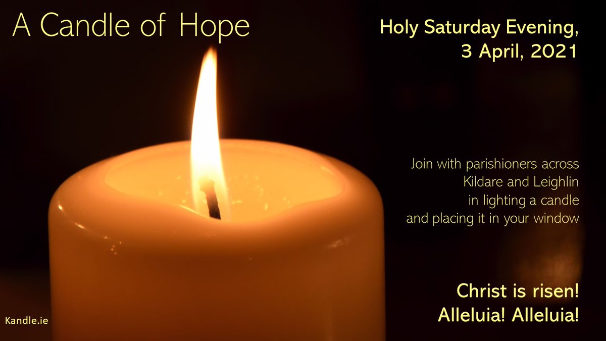 KANDLEi's tweet image. A special invitation to join us in announcing the hope of Easter by putting a candle in your window tonight. With Christ we will rise again. @BishopDNulty @CatholicBishops @IrishCathNews