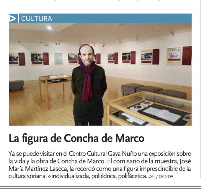 iesmachado's tweet image. Hasta el 5 de mayo y en horario de 09:00 a 14:00 h. podemos visitar la Exposición ‘Una mujer a la altura de las circunstancias’ en el Centro Cultural Gaya Nuño. #JMML comisiona la Expo sobre la Poeta Concha de Marco. #SAAS 
¡¡¡No os la perdáis!!!