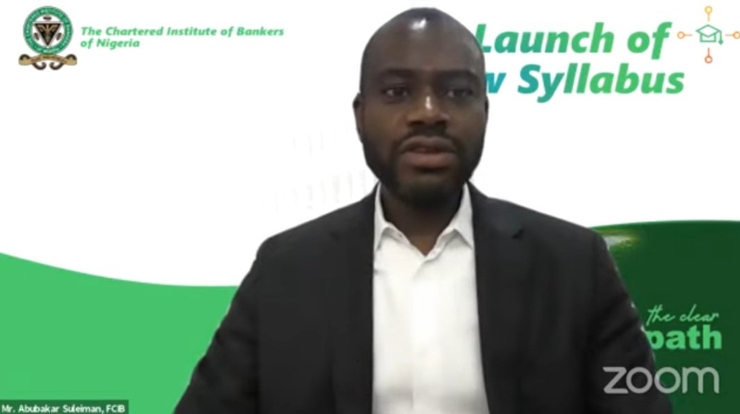cibnigeria's tweet photo. What this syllabus has done above all else is that it has brought together all the stakeholders across all the key dimension of training and educating people. - Mr. Abubakar Suleiman, FCIB, MD/CEO, @Sterling_Bankng 

#CIBNCares 
#CIBNNSL 
#Banking https://t.co/f8nyjxfk61