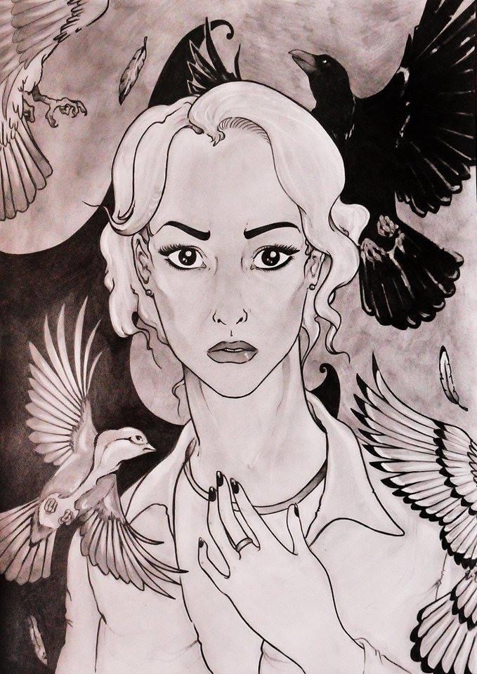 Death_Warmed_Up's tweet photo. @MegglesArt Hope I’m not too late for this, I have such a talent for missing everything! Anyway, I‘m Jen and I’m slowly trying to build a horror-based portfolio. https://t.co/P7BTMYZP1l