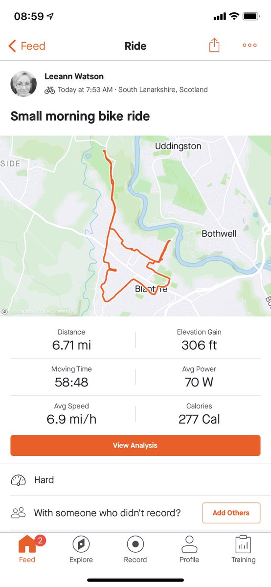 mrswatson82's tweet photo. Morning ride completed legs are feeling it now #morning #cycling #fitnessgirl #goodmorning https://t.co/eGqYwgrHKC