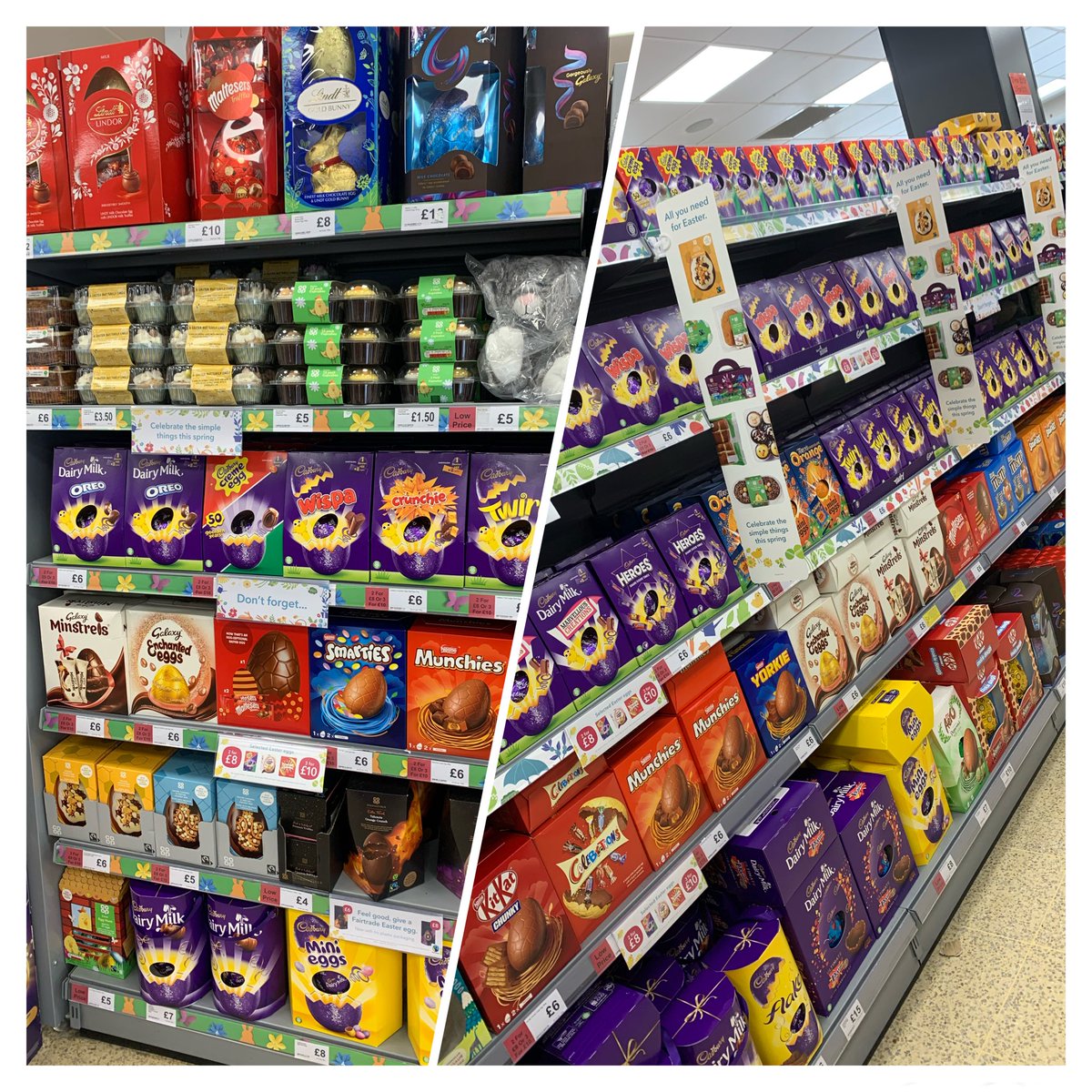 BecOakley's tweet photo. Eggstroadinary 😂 deals on all the best choccy egg delights at @mycoopfood Sawston community store. I would have said eggsellent but we’re mixing it up this year 🤣Easter we’re ready for you 🐣 @SamJThompson26 @BenGrove90 https://t.co/HSWDfuH49e