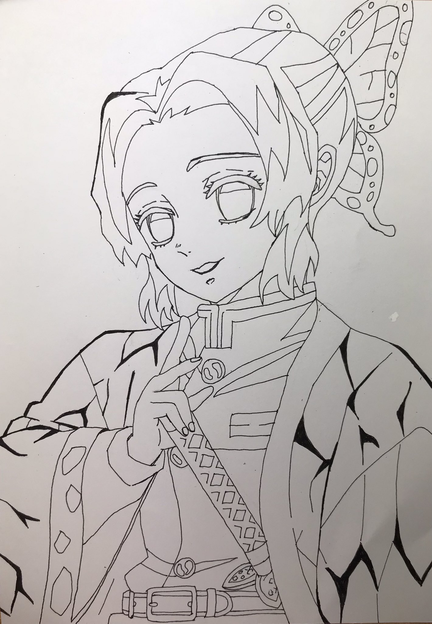 Mikan 胡蝶しのぶちゃんのイラストの下描きが終わりましたので 色塗りします 鬼滅の刃 鬼滅の刃イラスト きめつ 鬼滅の刃好きさんと繋がりたい 鬼滅の刃絵描きさんと繋がりたい 鬼滅の刃遊郭編 鬼滅の刃塗り絵 鬼滅 あにめ イラスト