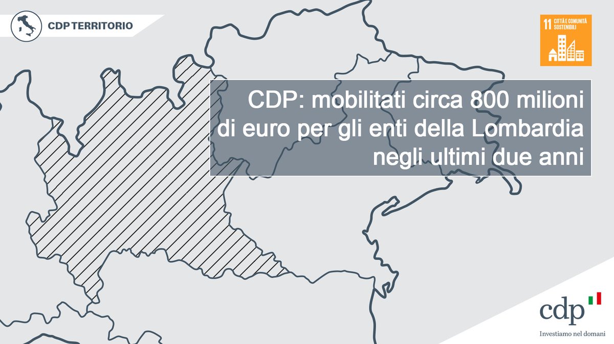 GruppoCDP's tweet photo. 📌 Mobilitati in 2 anni 800 mln € per la #Lombardia. Nel 2020, la rinegoziazione di 7.000 #mutuiCDP a favore di 400 #entilocali ha liberato oltre 70 mln € per fronteggiare l'emergenza #Covid19.
Sono i dati emersi oggi al #webinar #SpazioPA #Milano
➡️ https://t.co/antejq8ncE https://t.co/9gjEQycYgJ