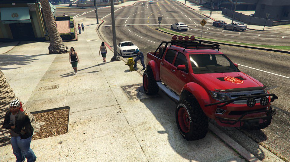 LSFD_GTA5's tweet photo. 日勤の勤務内容は主に消火栓等の水利調査です。
結合部や水が濁っていないから等を確認します。
火災発生時に問題なく使えるように点検は欠かせません。
#LSFD
#GTAOnline 
#ロスサントス市消防局 https://t.co/KtuWZ4rDkM