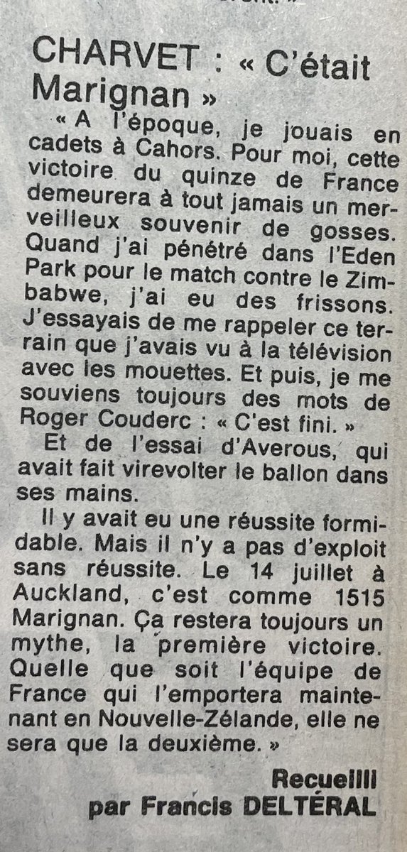 kikadeuns's tweet photo. Nous sommes en 1987 et Denis nous parle de Marignan et ( déjà ) de mouettes... https://t.co/JtqGHo1WHD