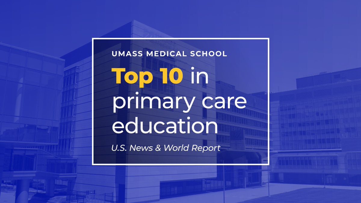 UMassChan's tweet photo. The 2022 list of #BestMedicalSchools is out, and UMass Medical School's School of Medicine is on it. See where we rank in primary care education and research according to @usnews: https://t.co/IisJx86yj4 #rankings #BestGradSchools #MedEd #Worcester @USNewsEducation @SOM_UMassMed https://t.co/ct4IKHiThP
