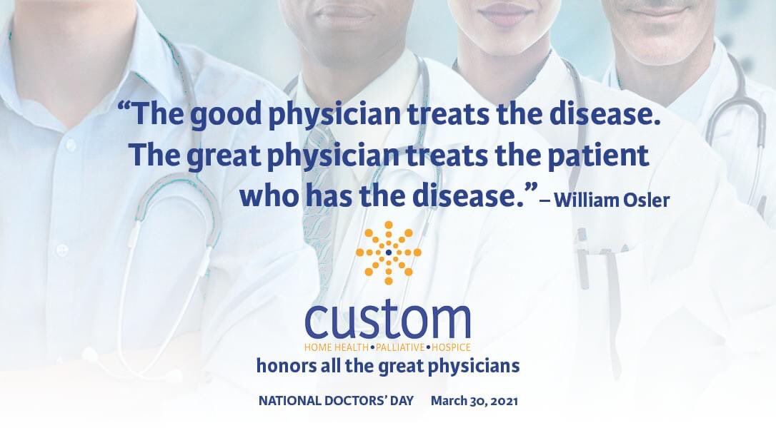 CustomHH's tweet photo. Today is National Doctors' Day. Thank you to all physicians for your dedication and contributions to society and the community, and for all you do for us and for those we love.
#CustomCares
#NationalDoctorsDay
#ThankYouDoctors
#DoctorsDay2021
#Doctors https://t.co/S4pRyz4E4Z