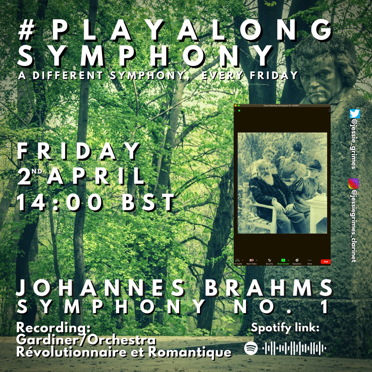 Jessie_Grimes's tweet photo. If you go down to the woods today... 
You're sure of a big surprise...

Actually it's no surprise at all. Brahms wins every time! 

Come join us this Friday for Brahms 1!

#playalongsymphony https://t.co/4BZ7kyLoeK