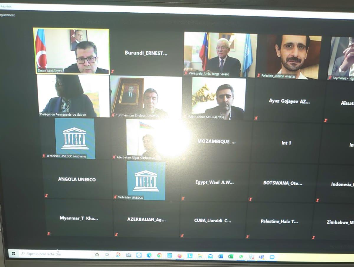 NIYOKINDIErnes1's tweet photo. J'ai eu le plaisir de participer ce 30/3 à la réunion plénière des États membres du Mouvement des Non Alignés à l'UNESCO .Entre autres points échangés:Sa participation à la 211e Session du Conseil Exécutif et les candidatures des États membres du MNA ds les organes de l'UNESCO. https://t.co/aZ0XWcsOGz