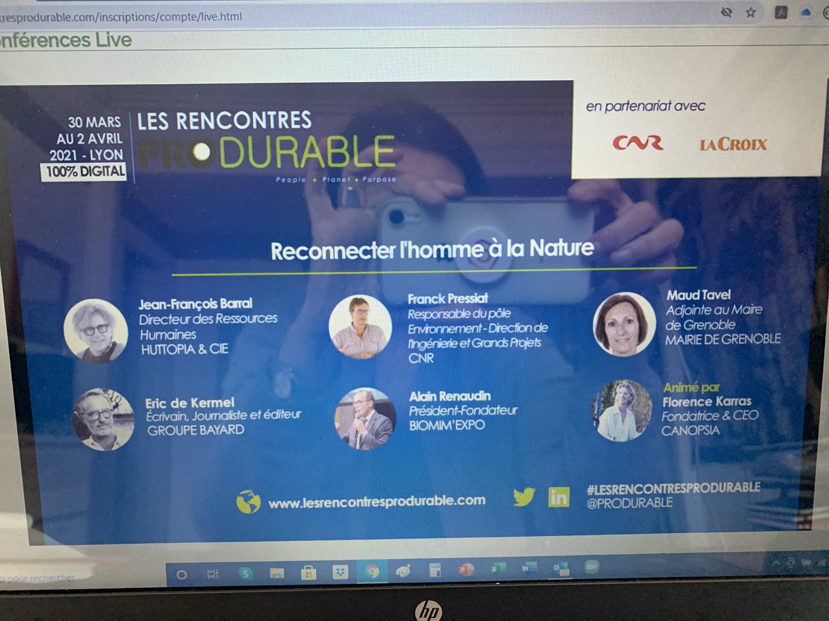 #cantwait pour une période compliquée, une bouffée d’oxygène avec <a href="/PRODURABLE/">Salon PRODURABLE</a> et “Reconnecter l’homme à la #Nature” Comme un besoin irrépressible #sens #environnement #LESRENCONTRESPRODURABLE