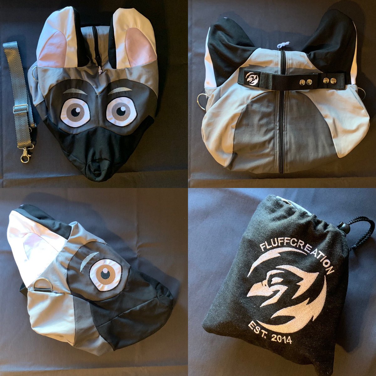 Fluffcreation's tweet photo. Another headbag done now to the next one and kigus. Bit behind stuff but i am catching up! #fursuitheadbag #fluffcreation https://t.co/PB0QOtkZuI