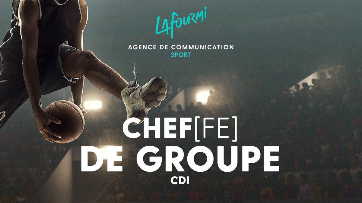 👋 La Team LAFOURMI recrute un.e chef.fe de groupe en CDI :

Nous cherchons un talent dynamique, rigoureux, innovant, créatif et ayant une solide culture sport pour rejoindre la team commerciale Puma. 
Justifiant d’au moins 3 ans d’expérience.
 
👨‍💻 bit.ly/3dluIPF