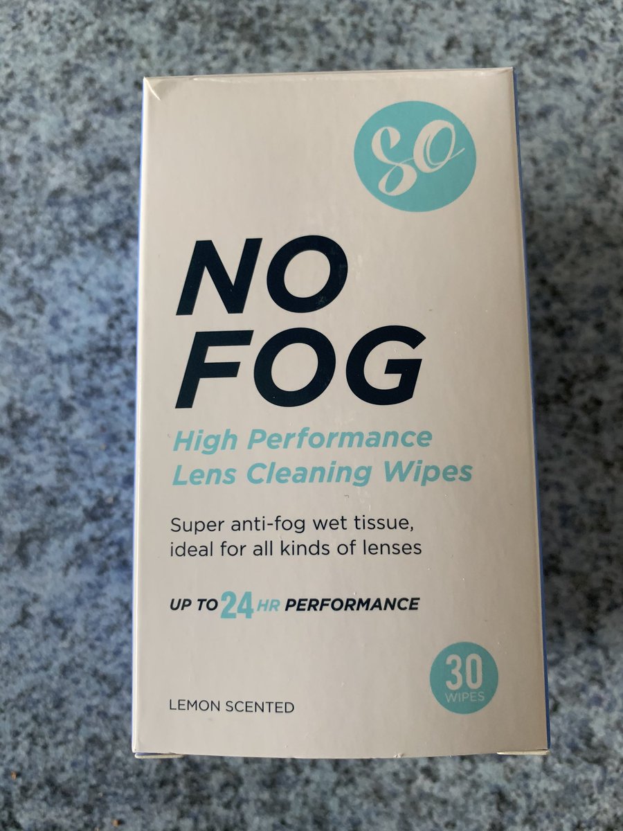 KateHeal's tweet photo. Anyone who’s struggling with wearing steamed up glasses with a face mask need to try these. Amazing invention. Wipe your glasses once in a morning and no more fog! Perfect! #eyecare #glasses @bondeye https://t.co/JsTlZQraUz