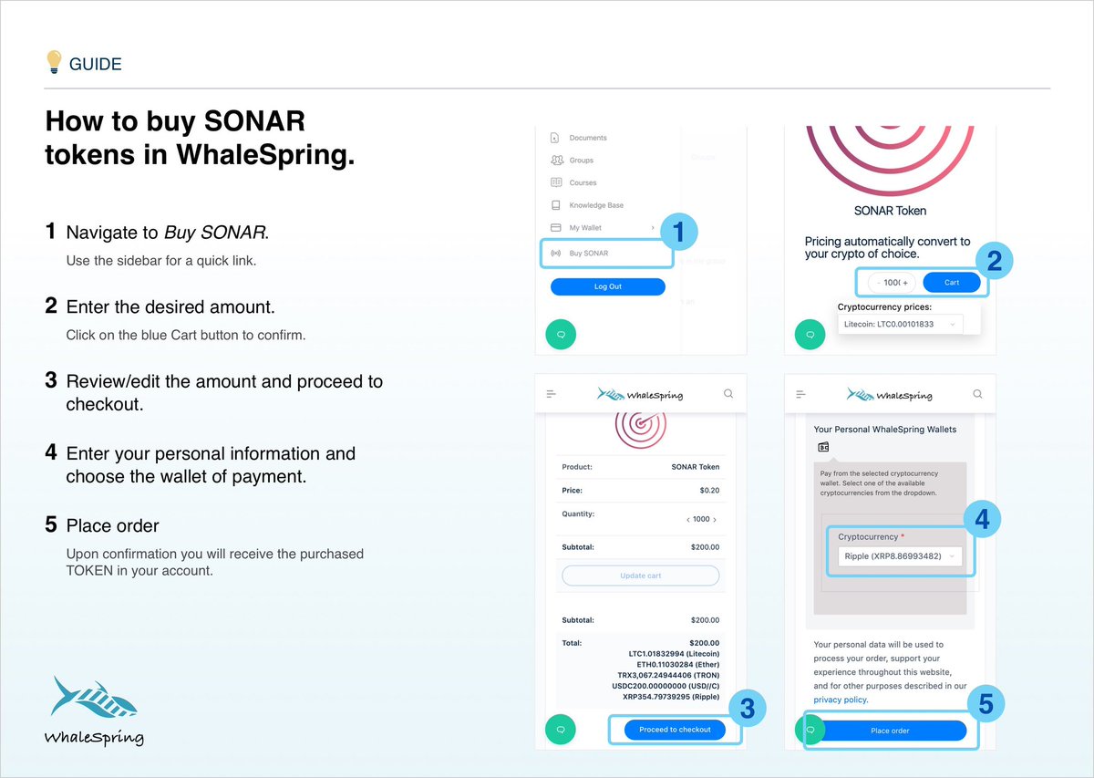 Here is a quick guide on how to buy SONAR on our website whalespring.org 🐳

#crypto #cryptocurrency #socialtrading #SONAR #trading