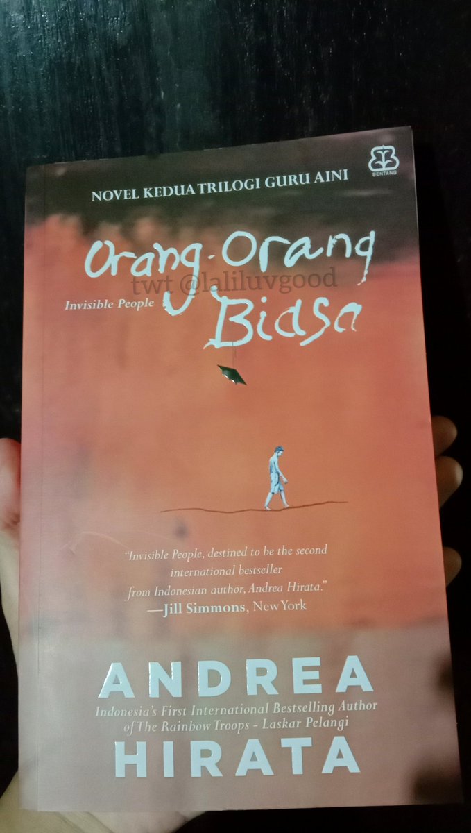 laliluvgood's tweet photo. Help RT/Like ❤️💐
Dijual buku preloved Andrea Hirata "Orang-orang Biasa" 
✓Good condition
✓DOM Sukoharjo
Harga 50.000 (+include ongkir 10.000)
Pembayaran bisa via TF/shopee pay

Yang dekat, nanti kita bisa cod 🛵 https://t.co/UPzT4ELV2B