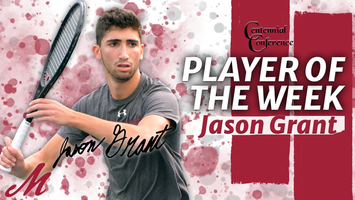 #Muhlenberg senior Jason Grant named Centennial Conference men's tennis player of the week 🐴🎾👊

bit.ly/3wevXZV

#CentConf #d3tennis