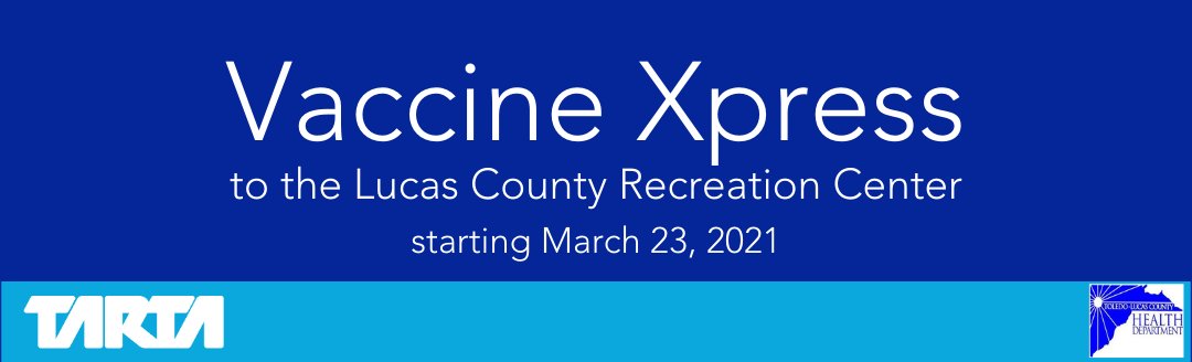 TARTA_Toledo's tweet photo. TARTA's FREE Vaccine Ride Program will on Weds. (3/31) &amp; Thurs. (4/01). Services are available in Maumee, Ottawa Hills, Rossford, Sylvania, Sylvania Township, Toledo &amp; Waterville. See when &amp; where you can ride to a #local #vaccine site at: https://t.co/sW2Aa8e4Ur. @vproject_nwo https://t.co/g2Hm9959hm