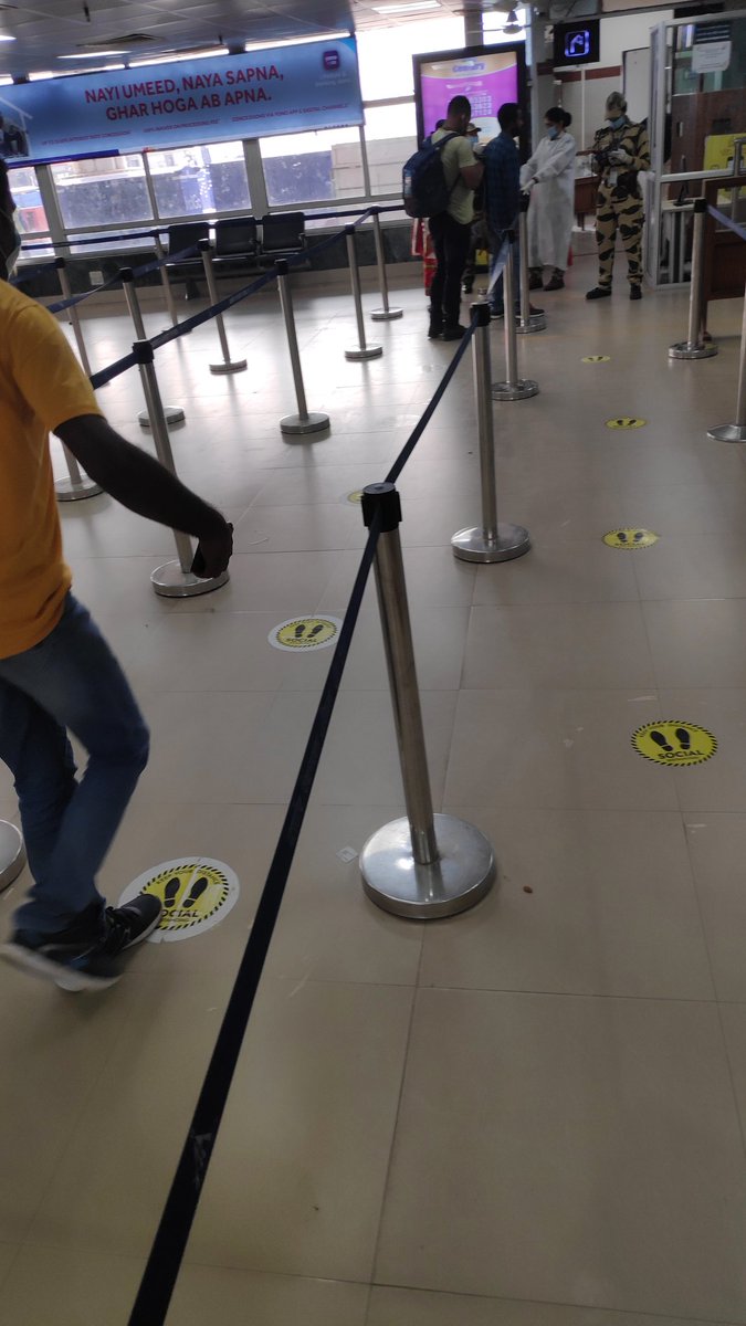 aaiagtairport's tweet photo. #PutMask Considering the daily surge in COVID cases in various parts of the country,Agartala Airport has imposed a "NO MASK NO ENTRY"norms to all passengers & staffs.A committee has also been constituted to monitor complaince of COVID protocols&fine defaulters ignoring guideline https://t.co/PcInasE8cV