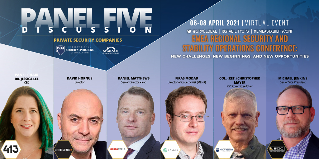 StabilityOps's tweet photo. Don't miss these #PrivateSecurity experts at the #EMEAStabilityConf on April 6-8. Hear the latest news and learn how to take your security to the next level when you register TODAY >> https://t.co/xPKrFuQsm7

#SecurityProfessionals #StabilityOps @GardaWorld @IHSMarkit @SOCLLC https://t.co/bkkx6RnCrZ