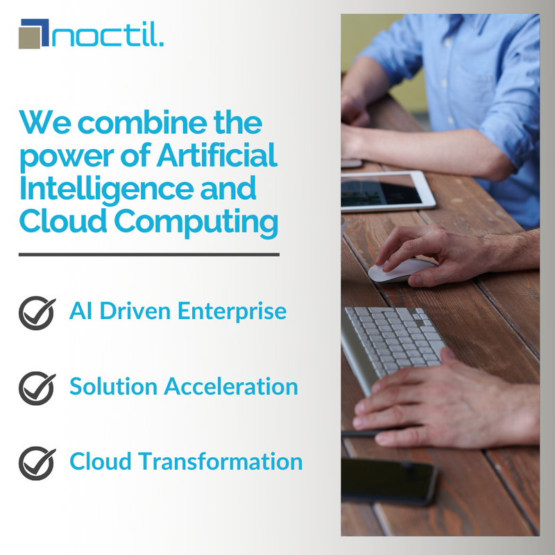 noctilcom's tweet photo. Noctil strives to create value by combining AI & Cloud Computing and through integration of technology and service. 😎
#Noctil #MatchIQ #TechnologySolutions #ArtificialIntelligence #RightsManagement #DataScience #DataManagement #MachineLearning #CloudComputing https://t.co/Q32Xr9J3KH