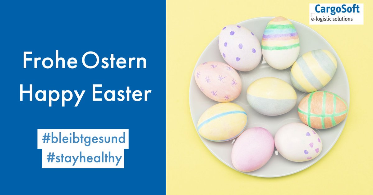 CargosoftG's tweet photo. Wir wünschen allen Kunden, Mitarbeitern und Partnern ein frohes und gesundes Osterfest!
We wish all customers, employees and partners a happy and healthy Easter! 🐰 https://t.co/5c1uORwzJL
