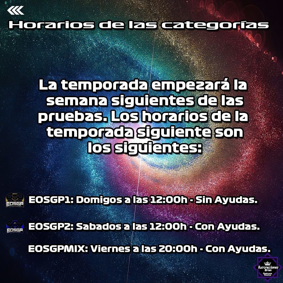 🚨Noticia de última hora🚨

Se abren inscripciones:
-EOSGP1
-EOSGP2
-EOSGP MIX