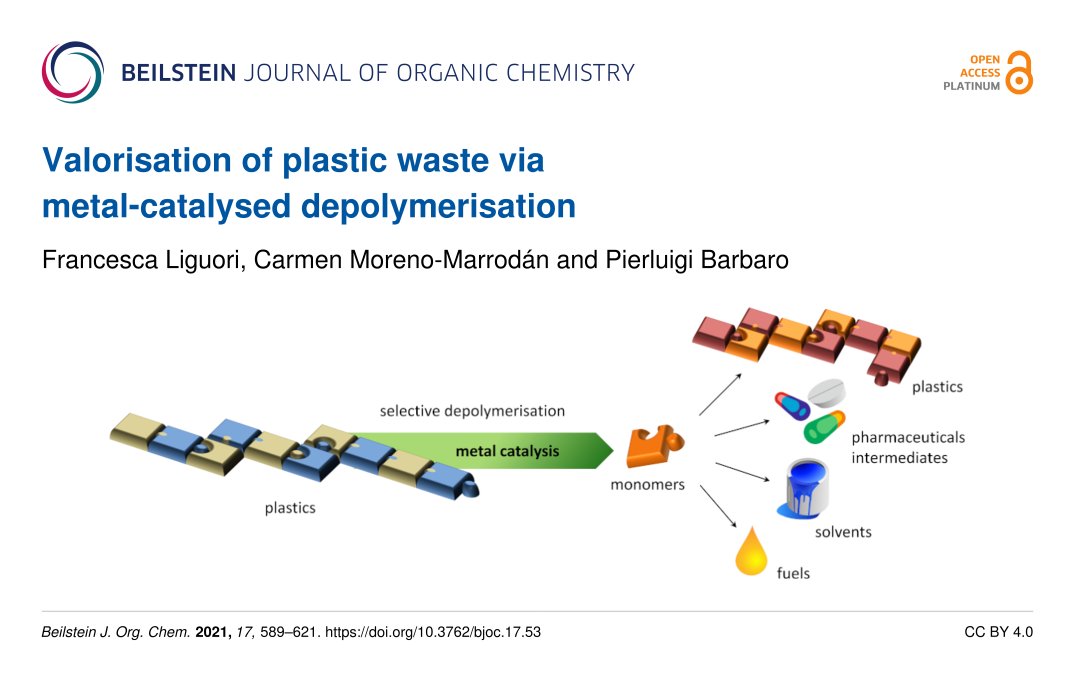 BeilsteinInst's tweet photo. Don’t miss this review ✏️ by researchers @CNRsocial_ 🇮🇹 and find out more on the #recycling ♻️ of #plastic waste via metal-catalysed #depolymerisation
#GreenChemistry 🌍 #catalysis #sustainable
👉https://t.co/3m8cYyAhw5
100% #OpenAccess in the #BJOC https://t.co/05zpAFFml6