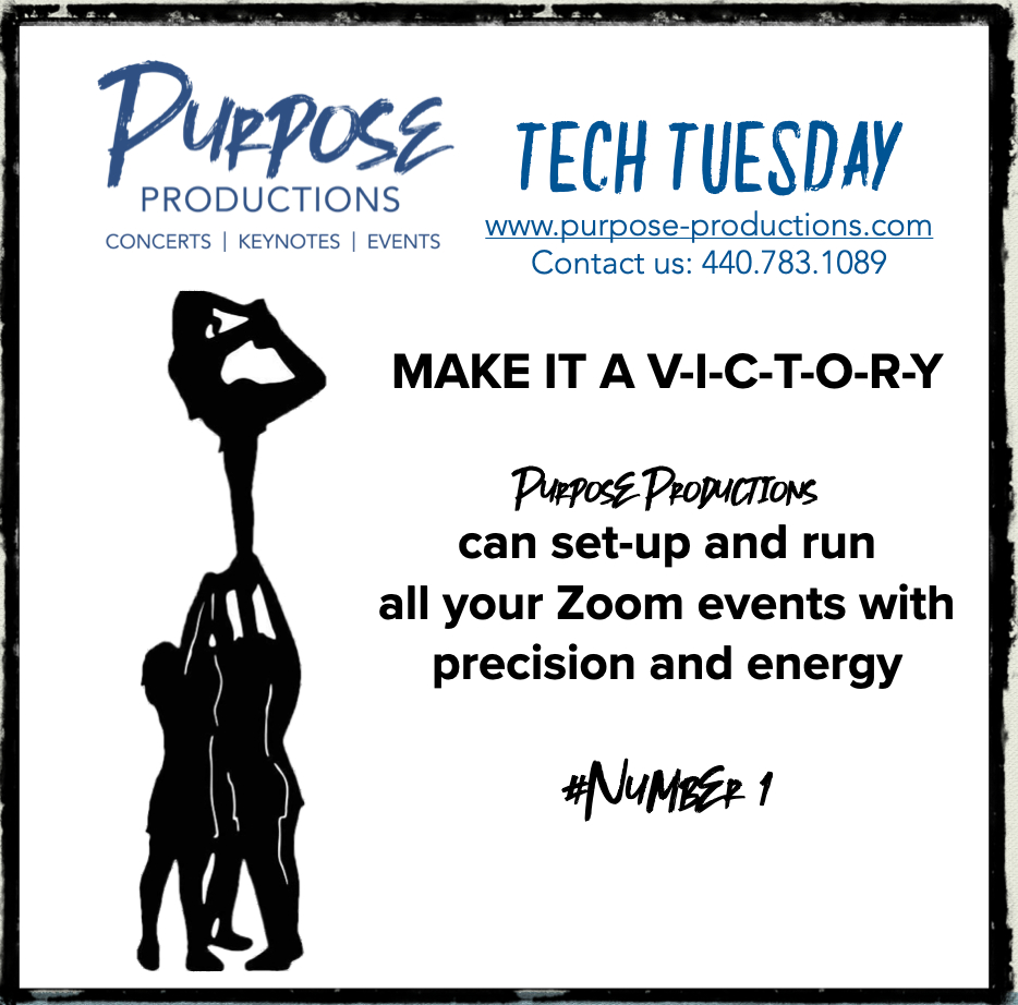 MBarberShows's tweet photo. Hitting all the cues and giving you the win. Add a Purpose Productions producer to your Zoom squad. We know all the Zoom tricks. #BeAggressive #We'veGotSpirit #Number1 #Zoom #FiredUp #Webinars #VirtualProduction #VirtualMeetings #VirtualConferences #ZoomExperts https://t.co/o8gNQSKTjw