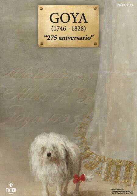 TotemPublicac's tweet photo. Con motivo del 275 aniversario del nacimiento de Goya, Totem Comunicación edita esta revista dedicada a este  genial e inmortal pintor aragonés. Todo el contenido en: https://t.co/8Obu9LewLT https://t.co/YYNXCZJtJr