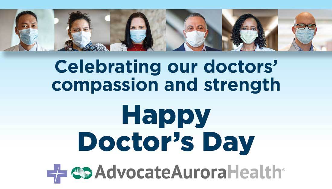 advocatehealth's tweet photo. Today, and every day, we recognize our physicians for their passion and dedication to helping people live well. Have a doctor you want to recognize? Give them a shout out! #DoctorsDay

Read inspiring stories from physicians across our system: https://t.co/K2NaqTp7FO https://t.co/3A3khQTjyc