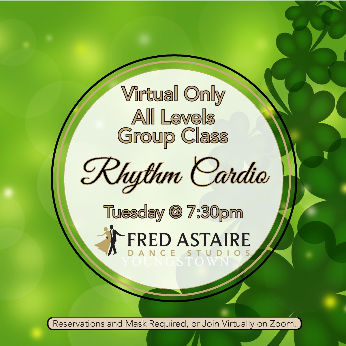 FADsYoungstown's tweet photo. Back by popular demand, tonight's Virtual Only Group Class is our Rhythm Cardio at 7:30pm!! Wear something you can move and groove in, and have a towel handy for wiping off your forehead! Call to have the link emailed directly, or check our FB event for the Zoom log-in details. https://t.co/DlDkKMxJAO