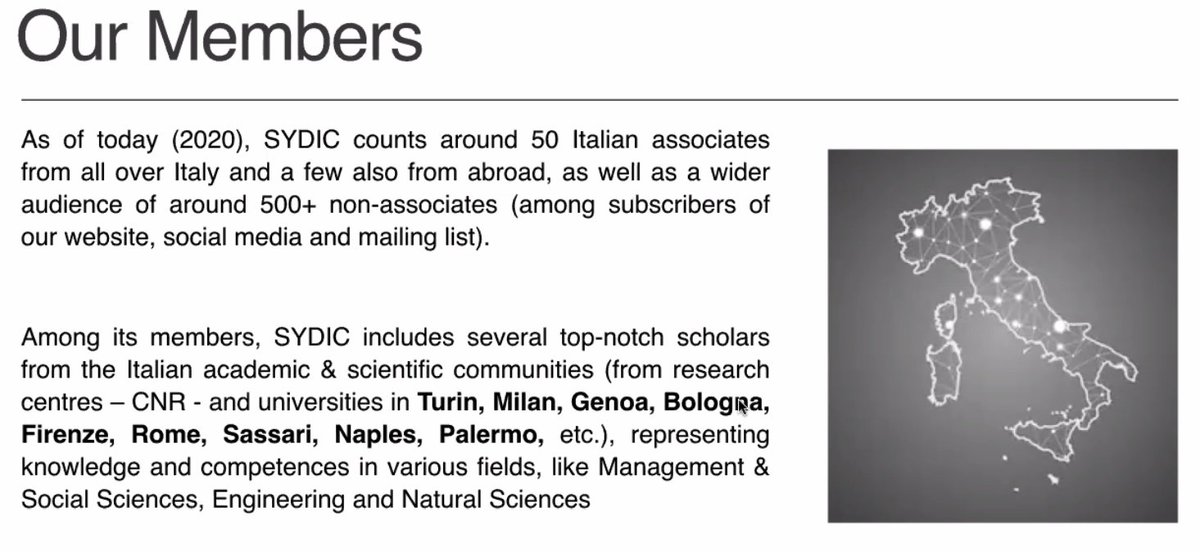 systemdynamics_'s tweet photo. Alberto Atzori shares that our Italian Chapter (@SYDIC_ITALIA) engages with more than 500 #systemdynamicists on diverse topics.  They provide book translations, educational opportunities, and chances to connect with others nearby.  Learn more: https://t.co/cQb8UkSze1 https://t.co/86xUQ2EAXG
