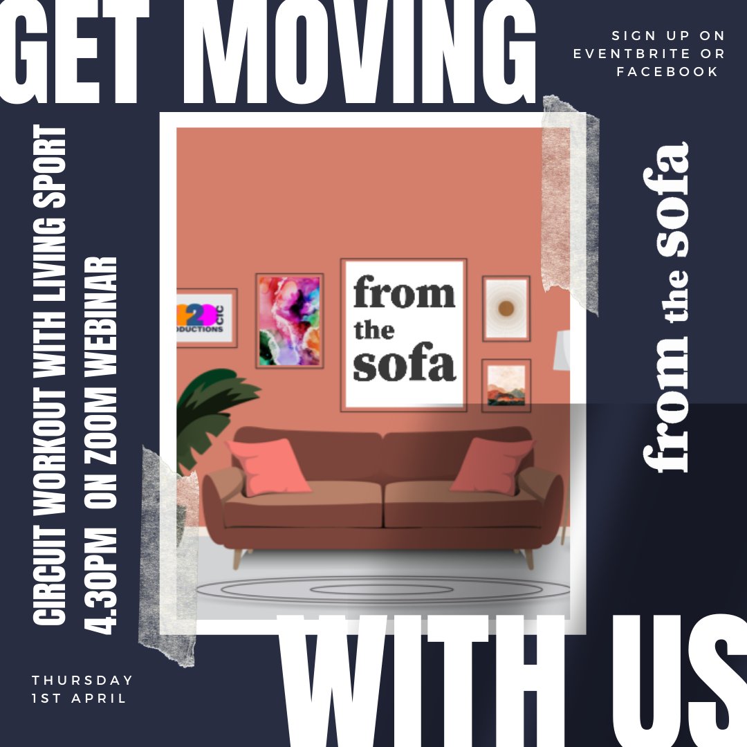20TwentyProduct's tweet photo. This weeks From the Sofa webinar is a circuit workout with @Living_Sport ! Sign up on Eventbrite to enjoy 30 minutes of downtime. ✌️ https://t.co/jxO68HJhQg
#boredinthehouse #fromthesofa https://t.co/fk1CHhoePq