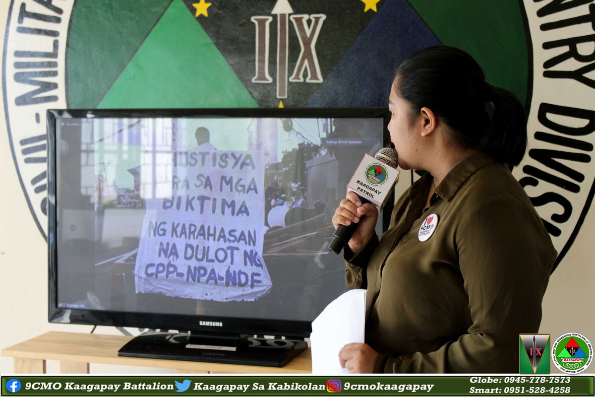 The 9th Civil Military Operations (KAAGAPAY) Battalion,  facilitated the conduct of the region-wide Candle Lighting Activity thru Zoom and Facebook Live on March 29, 2021 which was held simultaneously in the six (6) provinces of Bicol region. 

facebook.com/9kaagapay/phot…