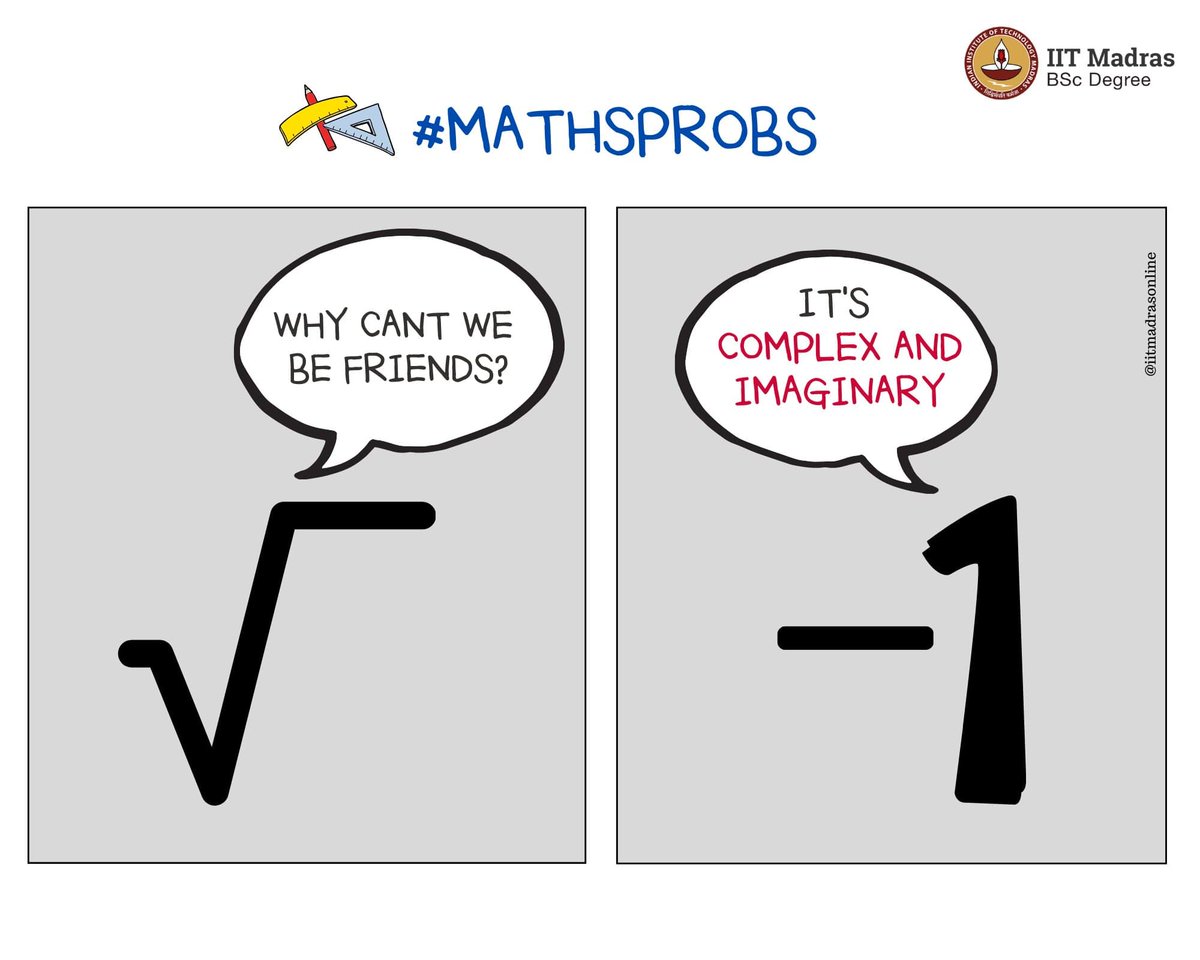iitm_bs's tweet photo. Maths and Its own Problems!

Use #iitmadrasonlinedegree to stay connected!
@iitmadras https://t.co/S0U9U2UHMO