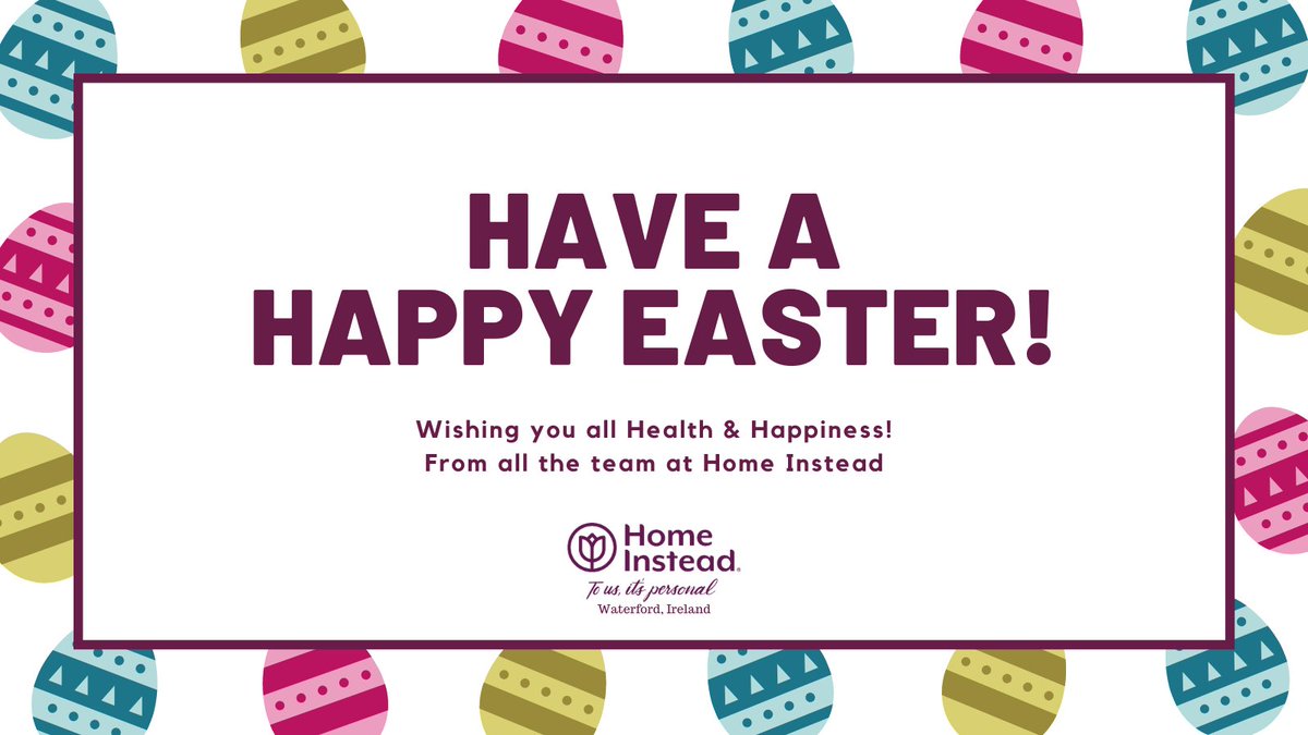 Happy #Easter2021! 🐣💜🐰 The team at Home Instead would like to wish you all health and happiness this Easter Sunday.